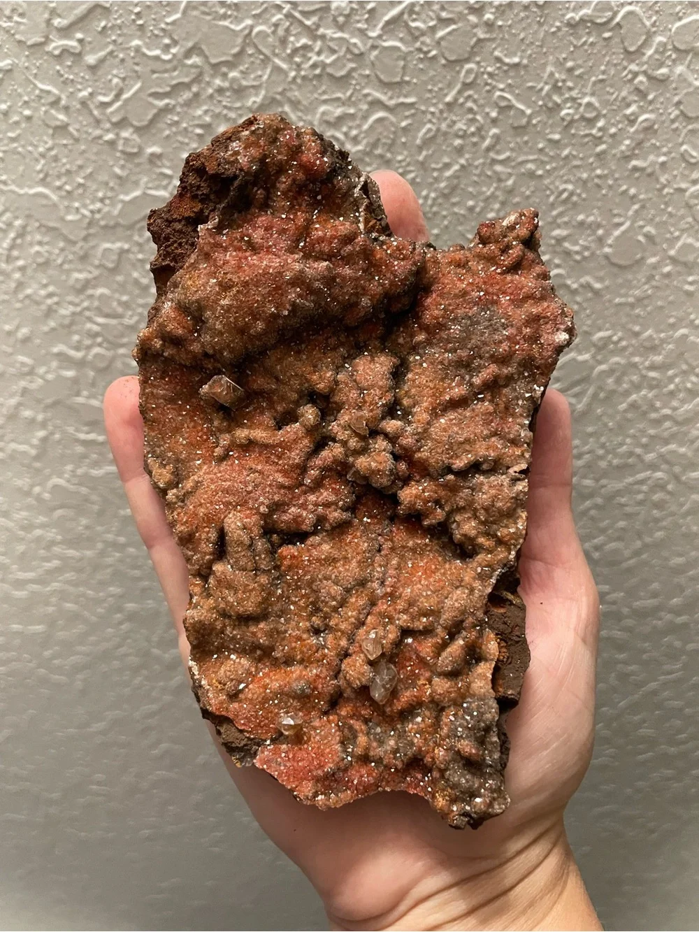 Stunning glitter bomb. Diamond calcite from Mexico. Crystal cluster.